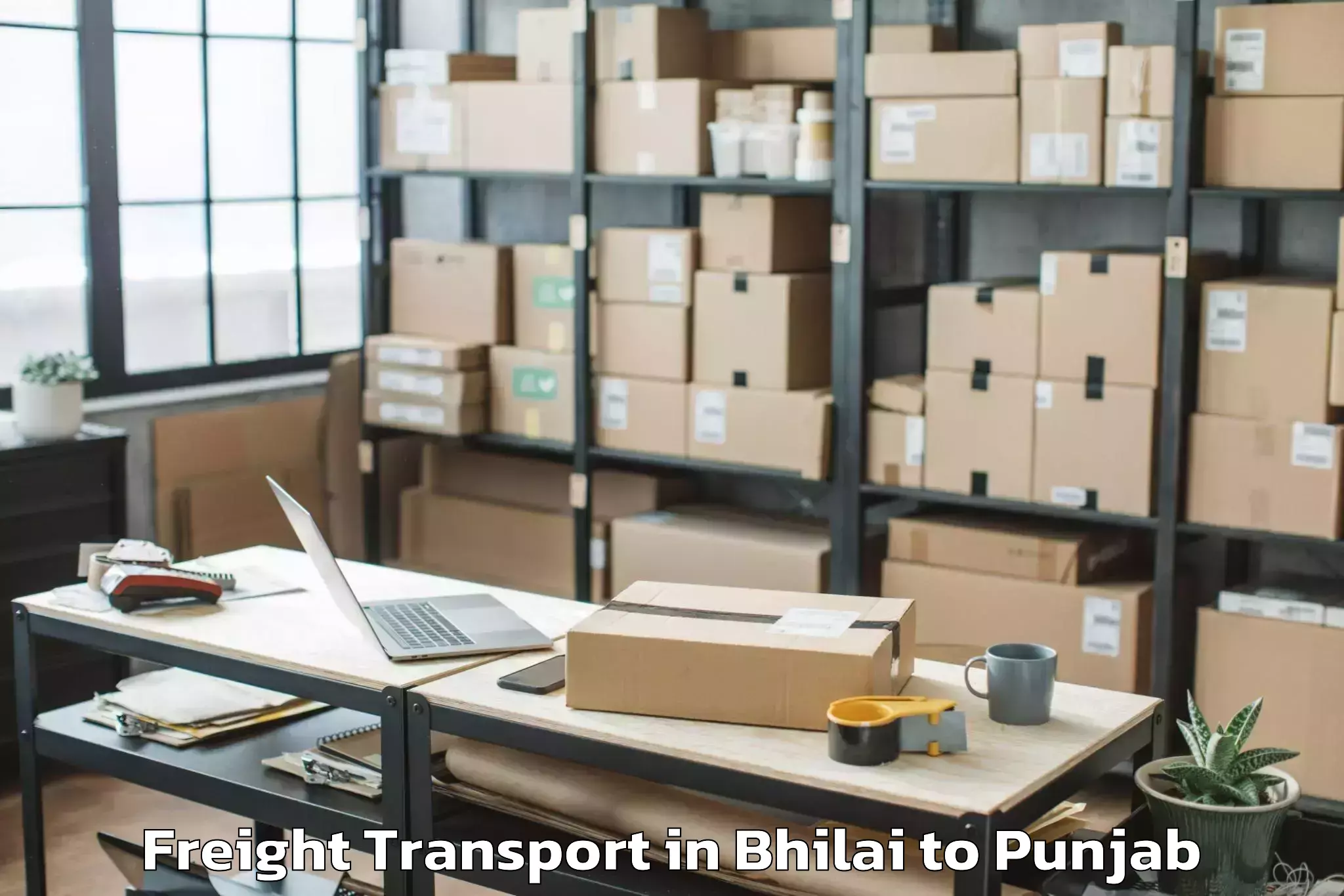 Affordable Bhilai to Sardulgarh Freight Transport